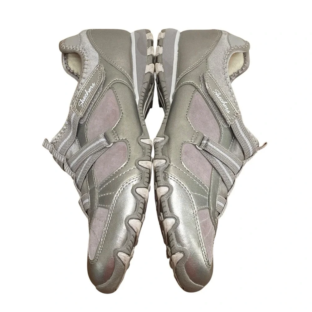 Skechers Bikers Rock Steady 22367 Taupe Comfort Walking Shoes Womens 9
